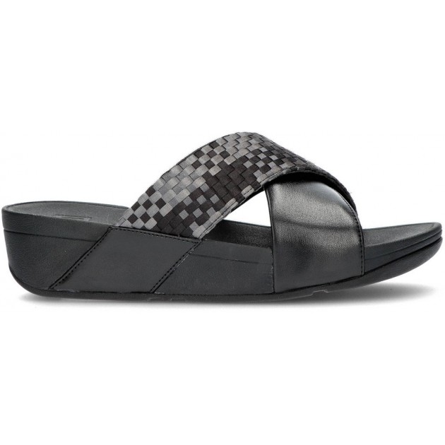 SANDALES FITFLOP LULU SILKY WEAVE BLACK SANDALES FITFLOP LULU SILKY WEAVE BLACK