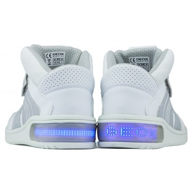 Lumières de bottes GEOX JR XLED BOY WHITE