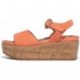 SANDALES FITFLOP ELOISE CORK-WRAP SUEDE GC7 SUNSHINE_ORANGE