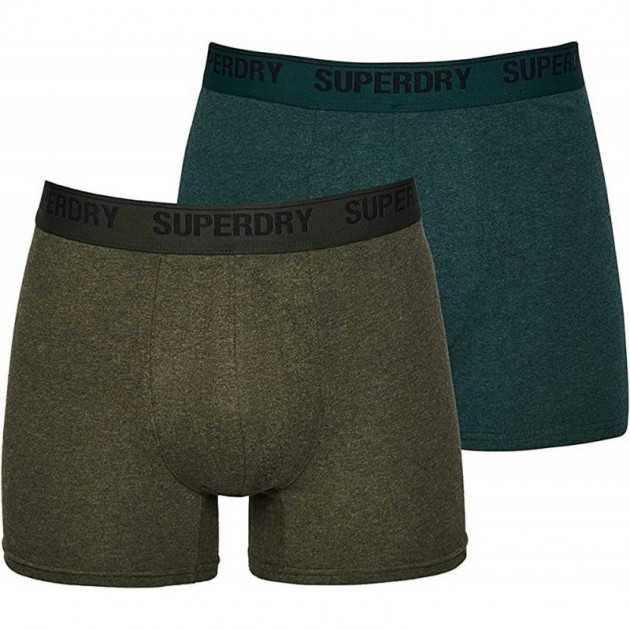SUPERDRY BOXER M3110339 PACK DOUBLE OLIVE SUPERDRY BOXER M3110339 PACK DOUBLE OLIVE