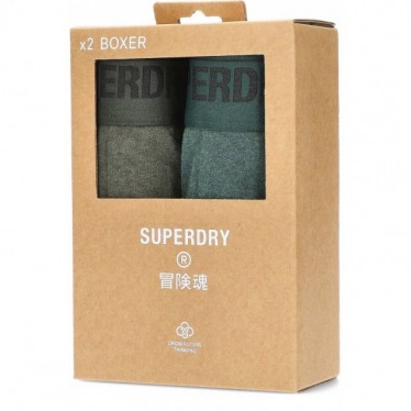 SUPERDRY BOXER M3110339 PACK DOUBLE OLIVE