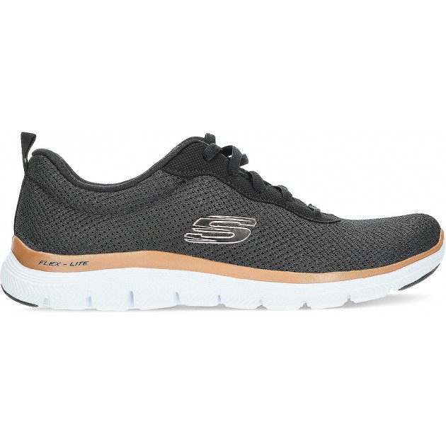 SKECHERS 149303 SNEAKERS À VUE BRILLANTE BLACK_GOLD