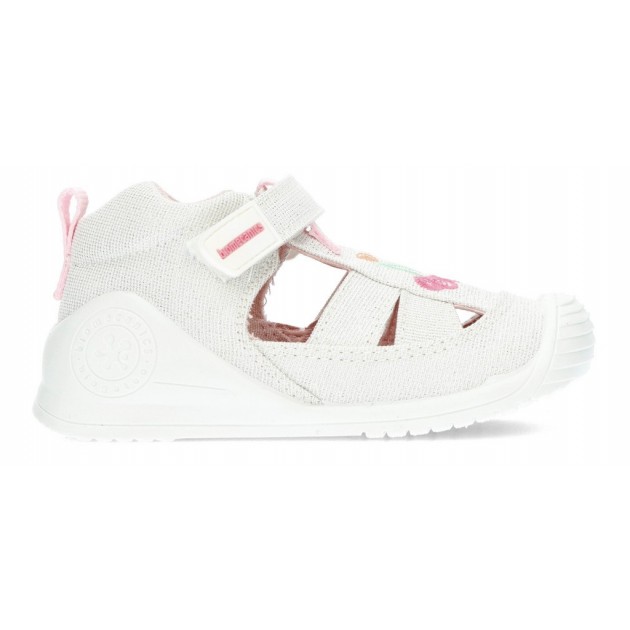 BIOMECANICS SANDALES EN TOILE BÉBÉ 212213 BLANCO BIOMECANICS SANDALES EN TOILE BÉBÉ 212213 BLANCO