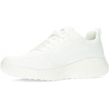 SKECHERS BASKETS BOBS SQUAD CHAOS 117209 WHITE