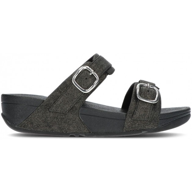 SANDALES FITFLOP LULU GLISSIÈRES RÉGLABLES BLACK