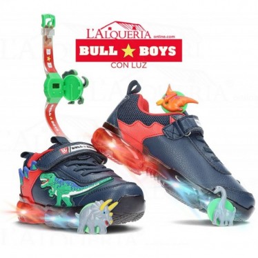 BULL GARÇONS T-REX SPORTS AVEC LUMIÈRE DNAL-2208 AZUL