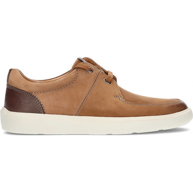 CHAUSSURES CLARKS CAMBRO EN NUBUCK AVEC DENTELLE TAN