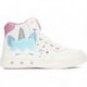 BOTTINES GEOX J. SKYLIN PAILLETTES J368WC BLANCO