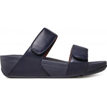 SANDALES FITFLOP FV6 LULU CLAQUETTES EN CUIR RÉGLABLES MIDNIGHT_NAVY