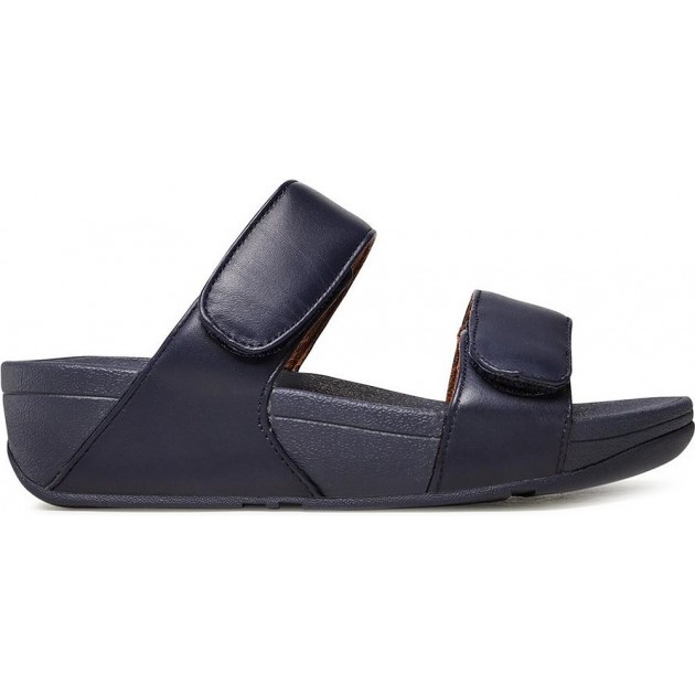 SANDALES FITFLOP FV6 LULU CLAQUETTES EN CUIR RÉGLABLES MIDNIGHT_NAVY