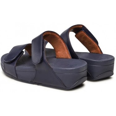 SANDALES FITFLOP FV6 LULU CLAQUETTES EN CUIR RÉGLABLES MIDNIGHT_NAVY