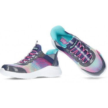SPORTS SKECHERS SLIP-INS DREAMY LITES 303514L NAVY_RAINBOW