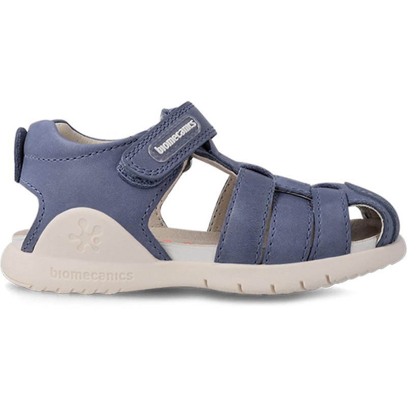 SANDALES EN CUIR BIOMÉCANIQUE 232257 PETROL