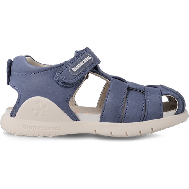 SANDALES EN CUIR BIOMÉCANIQUE 232257 PETROL