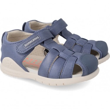 SANDALES EN CUIR BIOMÉCANIQUE 232257 PETROL