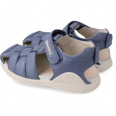 SANDALES EN CUIR BIOMÉCANIQUE 232257 PETROL