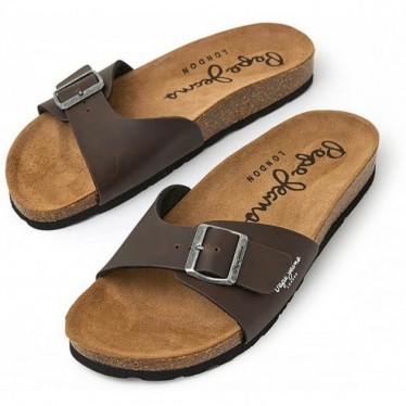 TONGS PEPE JEANS PMS90107 BIO M SINGLE KANSAS BROWN