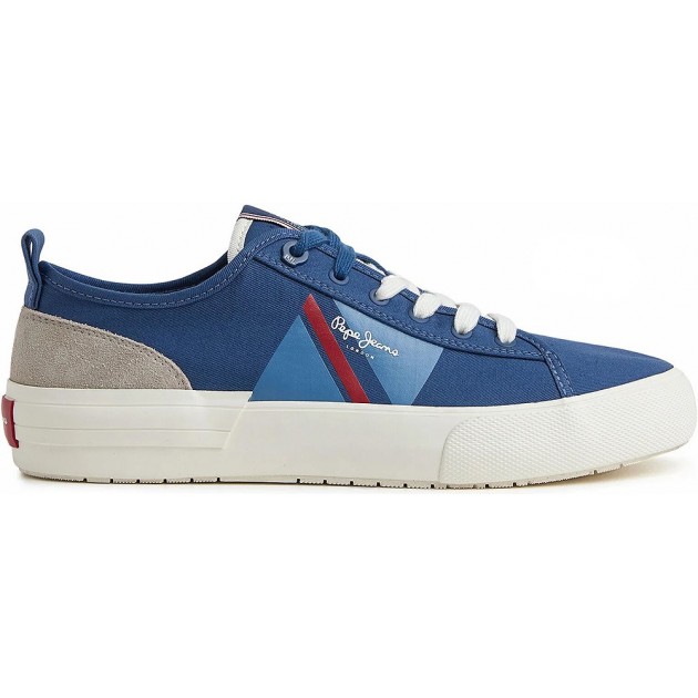 PEPE JEANS SNEAKERS À DRAPEAU ALLEN PMS30903 INDIGO PEPE JEANS SNEAKERS À DRAPEAU ALLEN PMS30903 INDIGO
