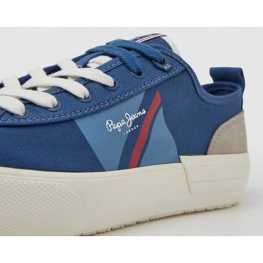 PEPE JEANS SNEAKERS À DRAPEAU ALLEN PMS30903 INDIGO