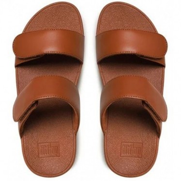 SANDALES FITFLOP FV6 LULU CLAQUETTES EN CUIR RÉGLABLES LIGHT_TAN