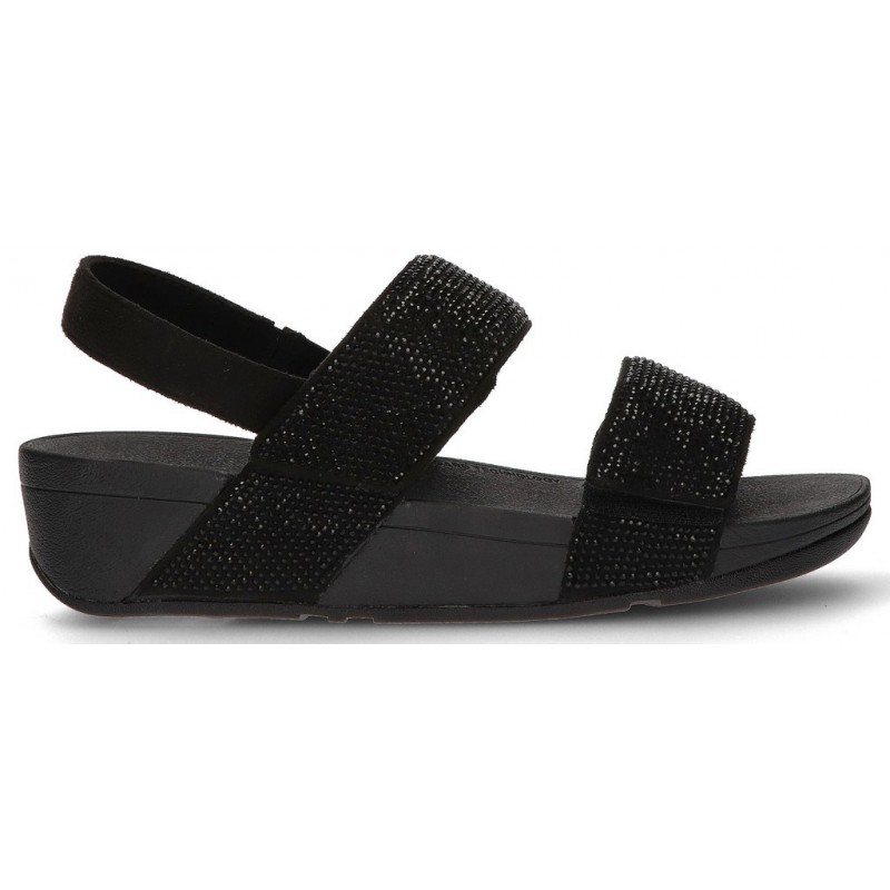 Sandales FITFLOP MINA CRYSTAL BACK STRAP NEGRO