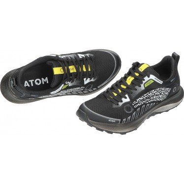 BASKETS AT117 IMPERMÉABLES ATOM TERRA HIGH-TEX TRAIL BLACK