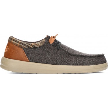 MOCASSINS EN LAINE DUDE WALLY GRIP BROWN