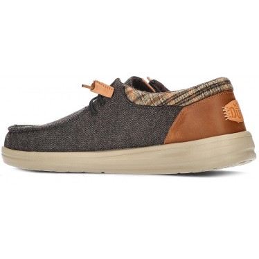 MOCASSINS EN LAINE DUDE WALLY GRIP BROWN