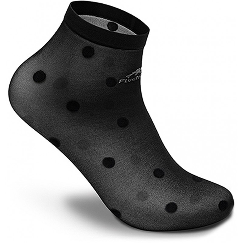 CHAUSSETTES FLEURIES 1011 POIS PACK 3 NEGRO_CREMA