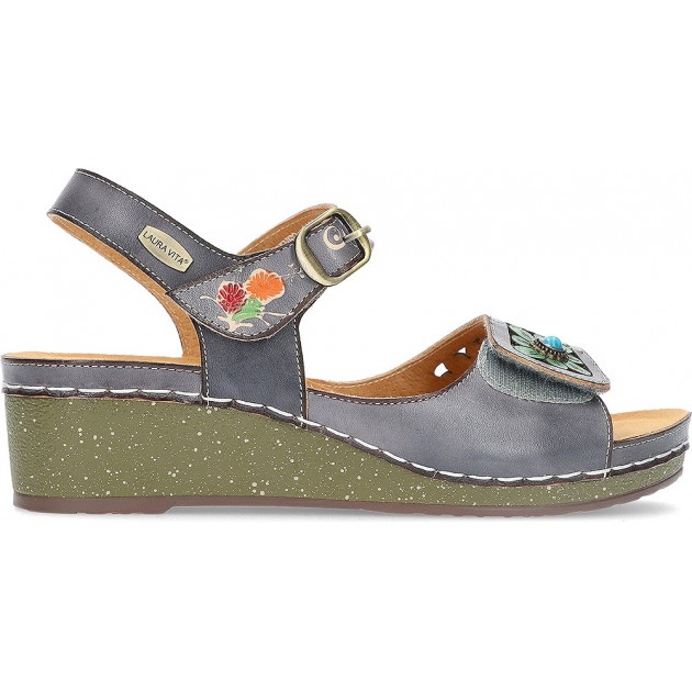 SANDALES LAURA VITA FACSCINEO1123 GRIS_FLORAL