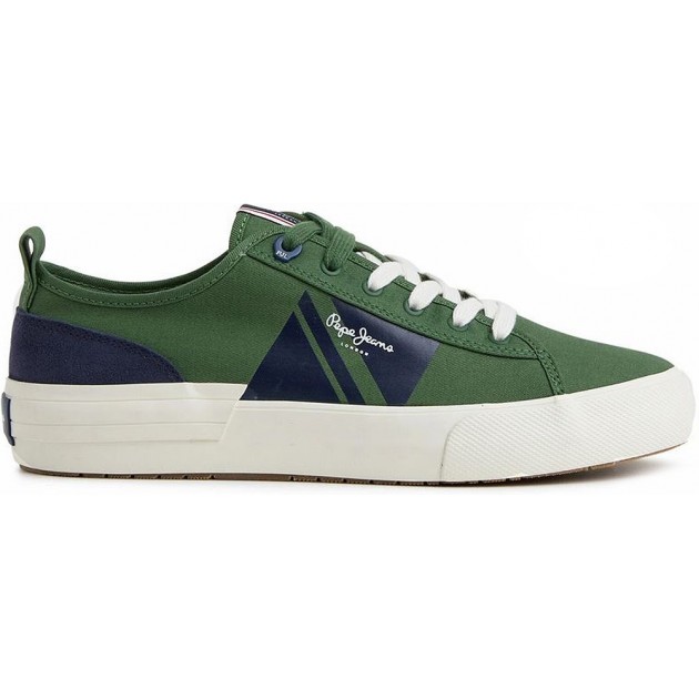 PEPE JEANS SNEAKERS À DRAPEAU ALLEN PMS30903 OLIVE PEPE JEANS SNEAKERS À DRAPEAU ALLEN PMS30903 OLIVE