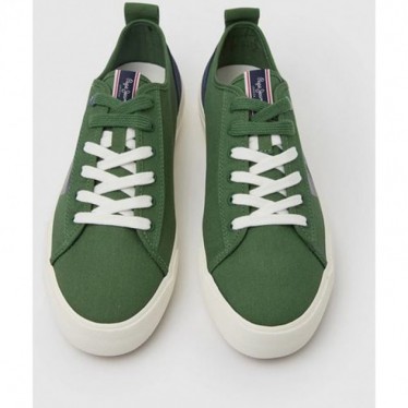 PEPE JEANS SNEAKERS À DRAPEAU ALLEN PMS30903 OLIVE