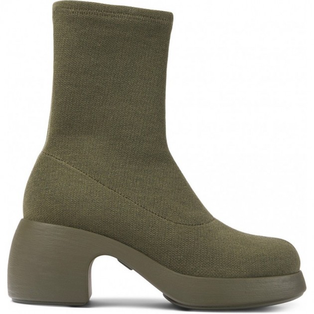 BOTTES EN TENCEL CAMPER THELMA K400619 OLIVE BOTTES EN TENCEL CAMPER THELMA K400619 OLIVE