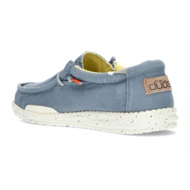 CHAUSSURES DUDE WALLY WASHED 1115 BLUE_STONE