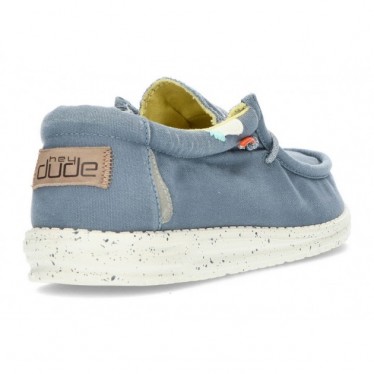 CHAUSSURES DUDE WALLY WASHED 1115 BLUE_STONE