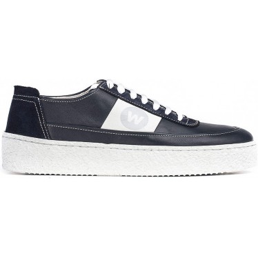 SNEAKERS EN CUIR WONDERS CB-3902 MARINO