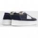 SNEAKERS EN CUIR WONDERS CB-3902 MARINO