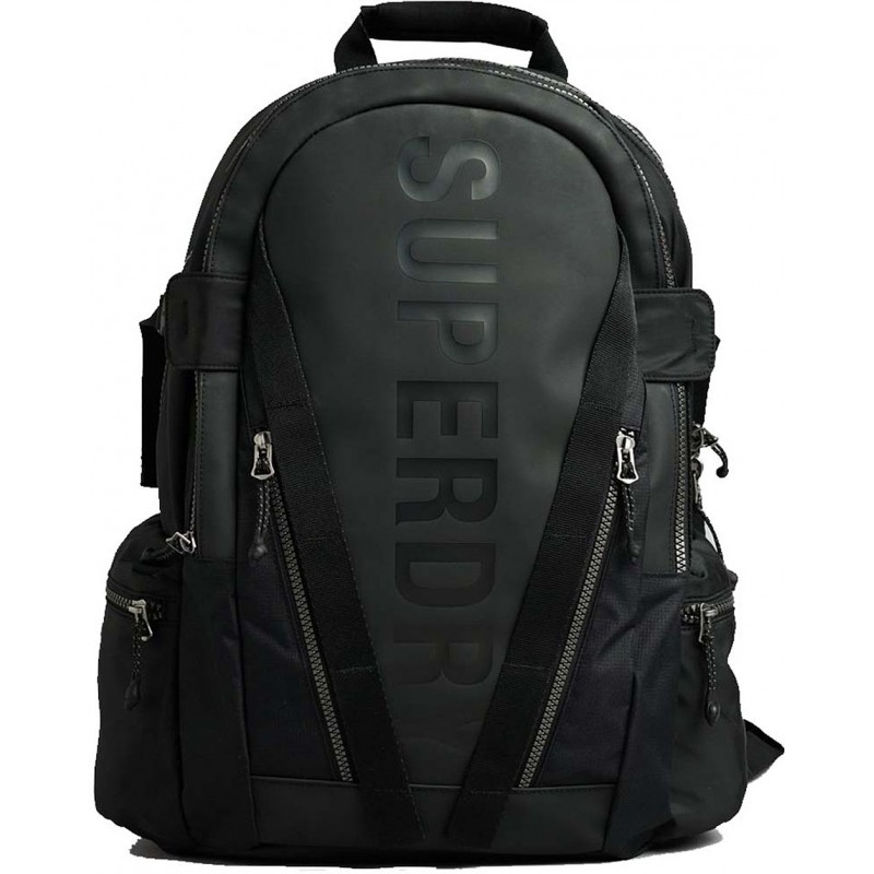 SUPERDRY Y9110157A SAC À DOS EN BÂCHE BLACK