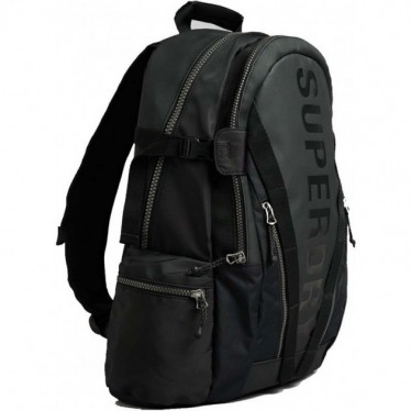 SUPERDRY Y9110157A SAC À DOS EN BÂCHE BLACK