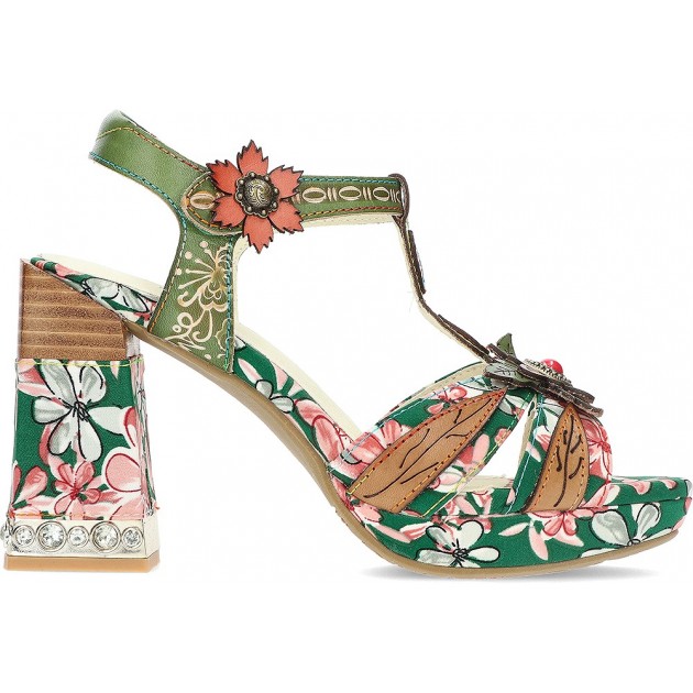 CHAUSSURES À TALONS LAURA VITA NAYAO FLORAL_VERDE CHAUSSURES À TALONS LAURA VITA NAYAO FLORAL_VERDE
