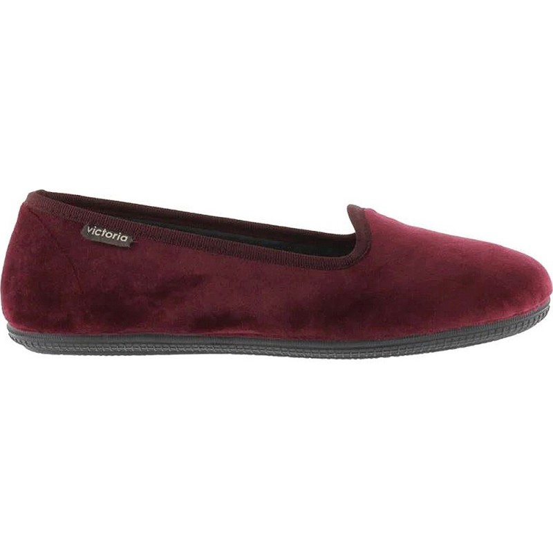 VICTORIA ODA DANSEUSE EN VELOURS 1049114 PANTOUFLES BURDEOS