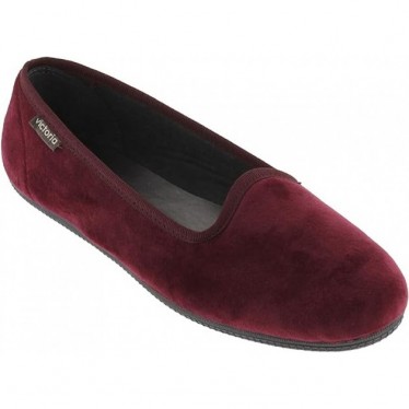 VICTORIA ODA DANSEUSE EN VELOURS 1049114 PANTOUFLES BURDEOS