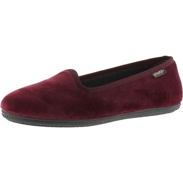 VICTORIA ODA DANSEUSE EN VELOURS 1049114 PANTOUFLES BURDEOS