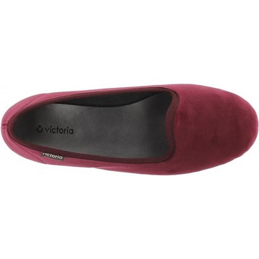 VICTORIA ODA DANSEUSE EN VELOURS 1049114 PANTOUFLES BURDEOS