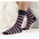 CHAUSSETTES LONGUES FLEURIES CA0009 NAVY_RED