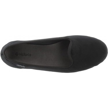 VICTORIA ODA DANSEUSE EN VELOURS 1049114 PANTOUFLES NEGRO