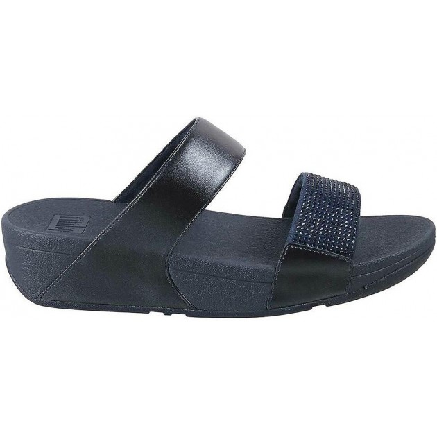 FITFLOP EC4 SANDALE LULU GLISSIÈRES EMBELLIES DE CRISTAUX NAVY FITFLOP EC4 SANDALE LULU GLISSIÈRES EMBELLIES DE CRISTAUX NAVY