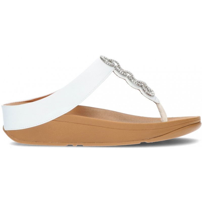 SANDALES FITFLOP FINE SPARKLE WHITE