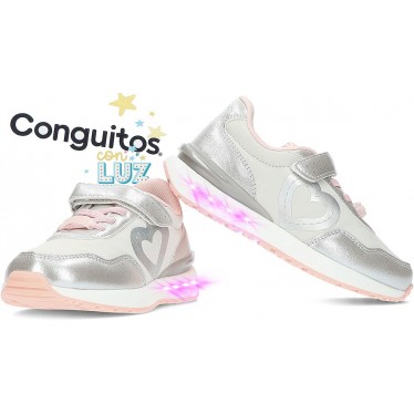 SNEAKERS AVEC CONGUITOS LÉGERS COEUR 247001 SILVER