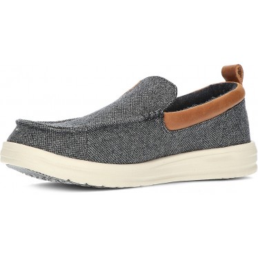 MOCASSINS EN LAINE MOC WALLY GRIP DUDE CHARCOAL